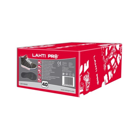 LAHTI PRO Trzewiki Szaro-Czerwone Zamszowe 44 (L3010844)