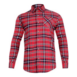 LAHTI PRO Koszula Flanelowa Czerwono-Gran 2XL (L4180305)
