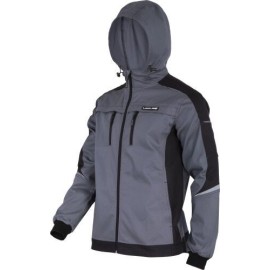 LAHTI PRO Bluza Szaro-Czarna Slim-Fit Kaptur M (L4041802)