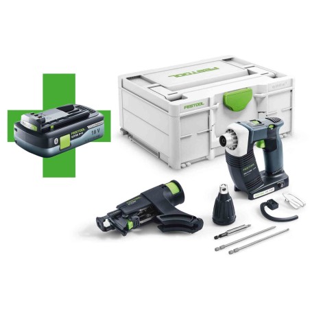 FESTOOL 18V Wkrętarka Budowlana DWC 18-4500 Basic + Aku BP 18 Li 4,0 HPC-ASI (577056)