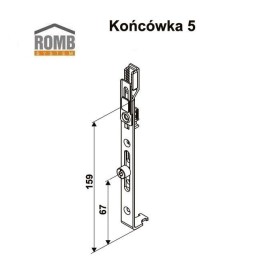 ROMB: Końcówka 5 (czop walcowy) 2