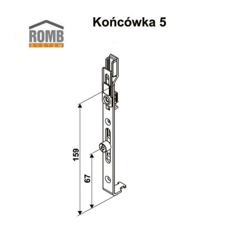 ROMB: Końcówka 5 (czop walcowy)