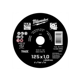 MILWAUKEE Tarcza do Cięcia Metalu 125x1.0