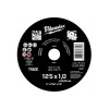 MILWAUKEE Tarcza do Cięcia Metalu 125x1.0