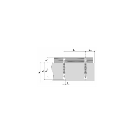 KLIMAS Wkręt-Met Kołek Ramowy 8x140 Stożek (TORX) KPS-FAST-08140S