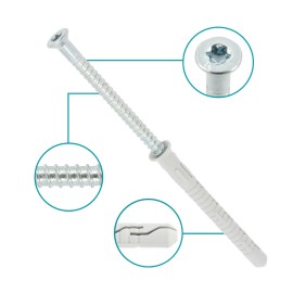 KLIMAS Wkręt-Met Kołek Ramowy 10x120 Stożek (TORX) KPS-FAST-10120S 2