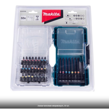 MAKITA Zestaw Bitów Udarowych 32szt. (E-07076)
