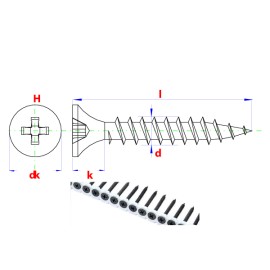 PGB Wkręty do Płyt G-K "S" METAL Taśma 3.5x35 1000szt (PG0GPS004003500357) 2
