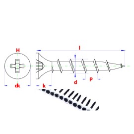PGB Wkręty do Płyt Gips na Taśmie 3.9x25 1000szt (PG0GPC004003900257) 2