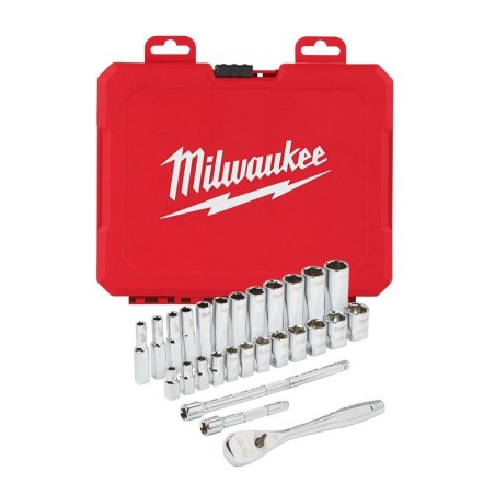 MILWAUKEE Zestaw Nasadek z Grzechotką M28 1/4 (4932464943)