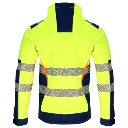 LAHTI PRO Kurtka SOFTSHELL Ostrzeg. Żółto-Nieb S (L4094401)