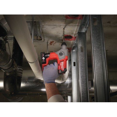 MILWAUKEE M12 CH-0 Młotowiertarka SDS-Plus (4933441947) + M12™ Aku. 6.0 Ah (4932451395)