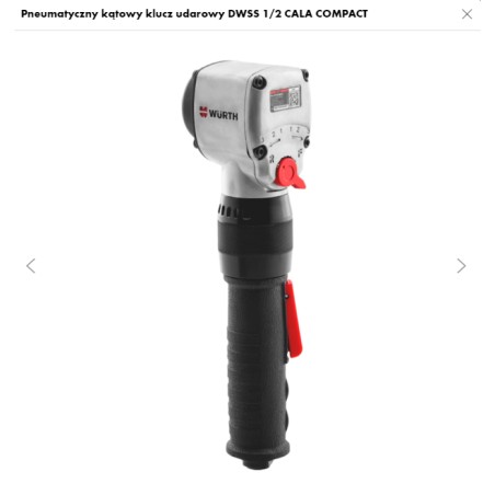 WURTH Klucz Pneumatyczny Kątowy DWSS 1/2 850 Nm (57143090 961 1)