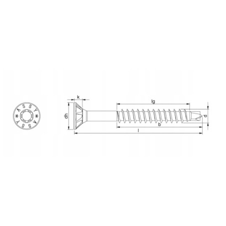 WURTH Wkręt 4x50/31 ASSY-PLUS-RW20-(A2K) 4 (500szt.)