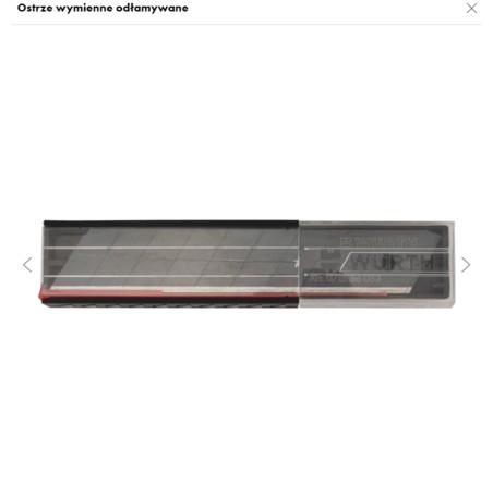 WURTH Ostrza Noża Wymienne EXTRA 18mm (10szt.)