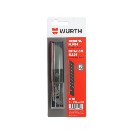 WURTH Ostrza Noża Wymienne EXTRA 18mm (10szt.)