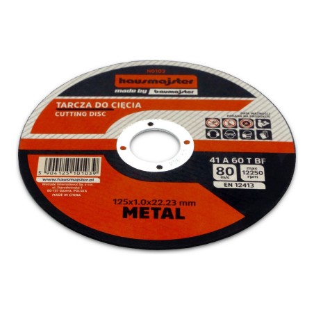Tarcza do metalu HAUSMAJSTER 125x1.0x22.23mm