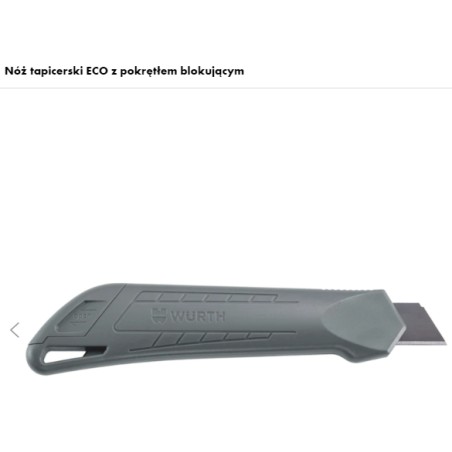 WURTH Nóż Tapicerski ECO L155mm SZARY (071566 045961 10)