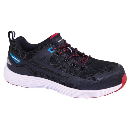 LAHTI PRO Półbuty z Dzianiny Odblask Czarno-czerwone 42 (L3043342)