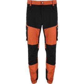 LAHTI PRO Spodnie z Elementami STRETCH Ceglano-Czarne M ( L4053902) 2