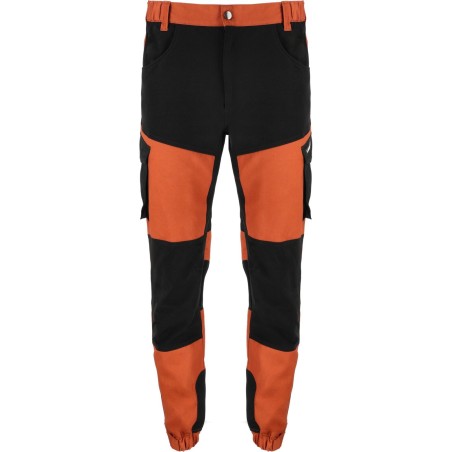 LAHTI PRO Spodnie z Elementami STRETCH Ceglano-Czarne 2XL (L4053905)