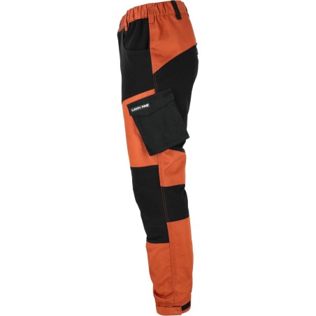 LAHTI PRO Spodnie z Elementami STRETCH Ceglano-Czarne 2XL (L4053905)