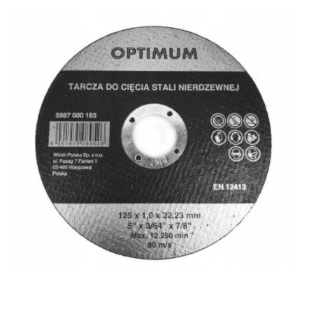 WURTH Tarcza OPTIMUM 125x1(5987 000 185)