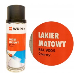WURTH Lakier Czarny MAT RAL 9005 (0893329005037 12) 2