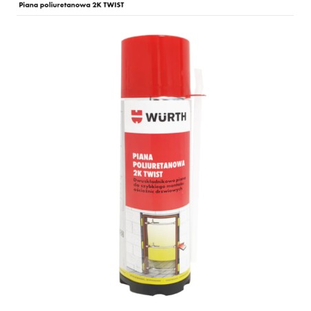 WURTH Piana Montażowa Dwuskładnikowa do ościeżnic 400ml (08921440 037)