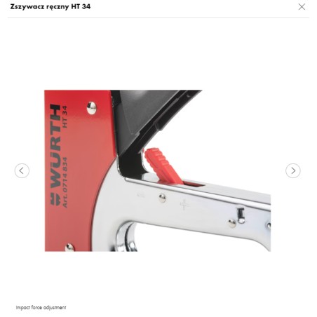 WURTH Zszywacz Ręczny Tapicerski (0714834 061 1)