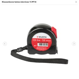 WURTH Taśma Miernicza Zwijana Kieszonkowa 5m 19mm (071465 005961 10)