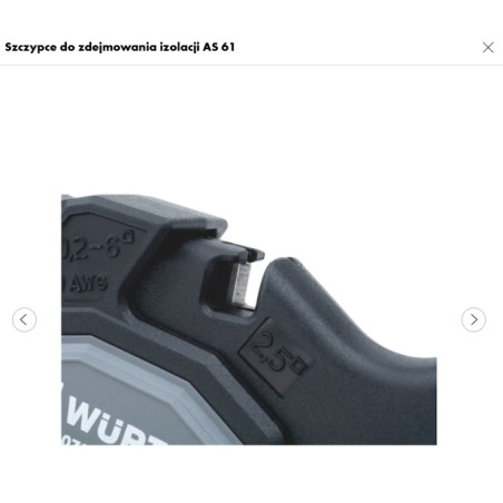WURTH Szczypce do Ściągania Izolacji 0,2-6mm (0714109006)