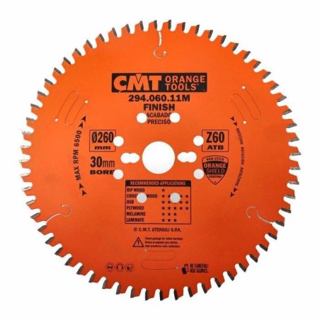 CMT Piła Spiekowa 260x2,5/1,8/30 z-60N (294.060.11M)