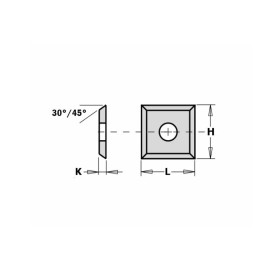 CMT Płytka Czterostrzowa HM 12x12x1,5mm MG06 (312124) Sztuka 2
