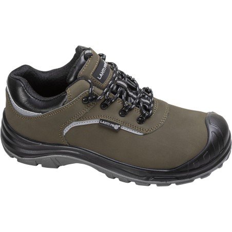 LAHTI PRO Półbuty Nubukowe Zielono-Czarne 40 (L3043840)