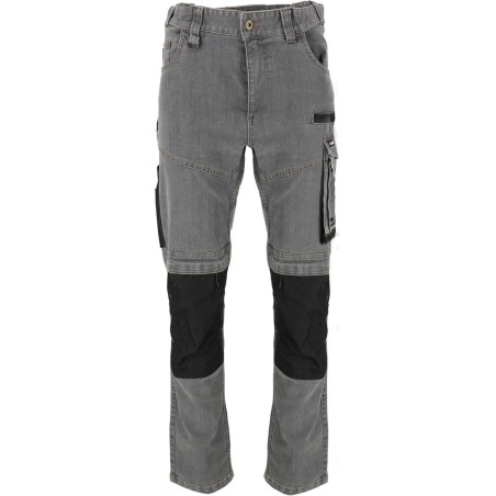 LAHTI PRO Spodnie Jeans Szare STRETCH Zwężane L (L4054203)
