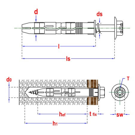 PGB Kołek Ramowy 12x120 Klucz T40 (Sztuka)