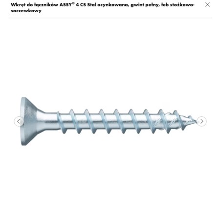 WURTH Wkręt 3,5x35/30 ASSY-STOŻ-RW20-(A2K) 1000szt (019003535 005 1000)