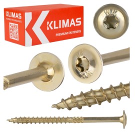 KLIMAS Wkręt Ciesielski Podkładkowy 8x50 (50) (WKCP-08050) 2