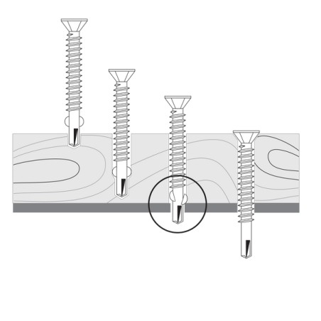 PGB Wkręt Samowiercący Drewno - Stal 6,3x90 TORX (100szt.) (VTEKST001006309004)