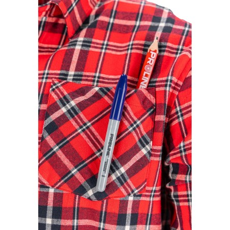LAHTI PRO Koszula Flanelowa Czerwono-Granatowa L (L4180303)