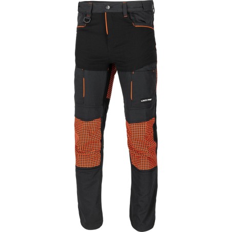LAHTI PRO Spodnie Dekarskie Czarno - Pomarańczowe STRETCH L (L4054903)
