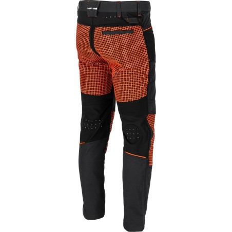 LAHTI PRO Spodnie Dekarskie Czarno - Pomarańczowe STRETCH 2XL (L4054905)