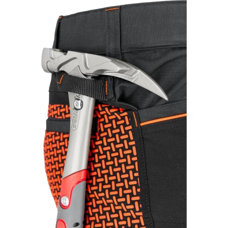 LAHTI PRO Spodnie Dekarskie Czarno - Pomarańczowe STRETCH 2XL (L4054905)