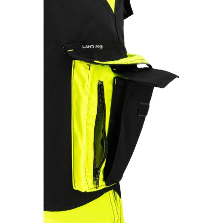 LAHTI PRO Spodnie Czarno-Żółte L (L4055103)