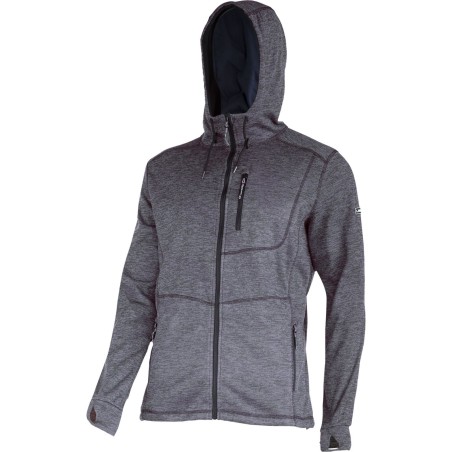 LAHTI PRO Bluza z Kapturem Suwak Szara S (L4013501)