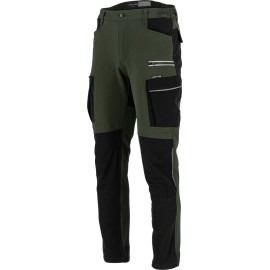 LAHTI PRO Spodnie Stretch Zielono - Czarne M (L4055302)