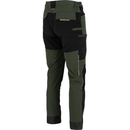 LAHTI PRO Spodnie Stretch Zielono - Czarne L (L4055303)