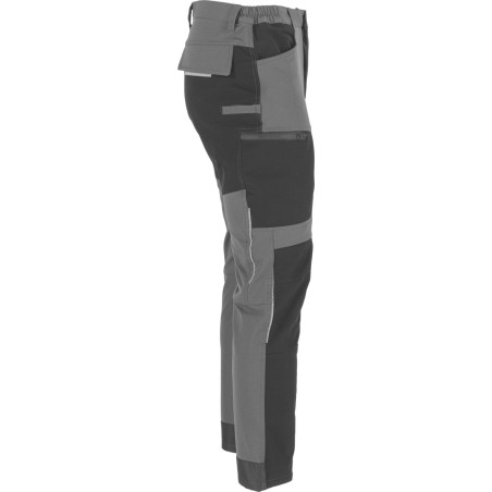 LAHTI PRO Spodnie Stretch Szaro -Czarne XL (L4055404)