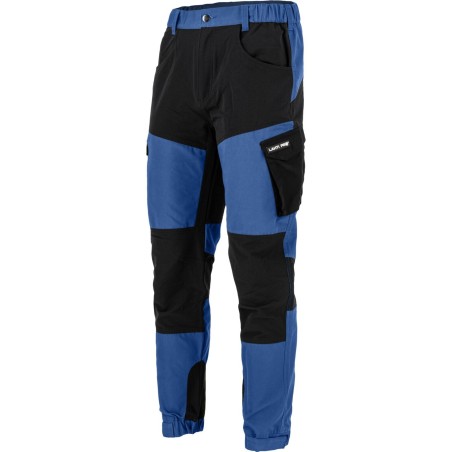 LAHTI PRO Spodnie z elementami stretch Niebiesko - Czarne S (L4055601)